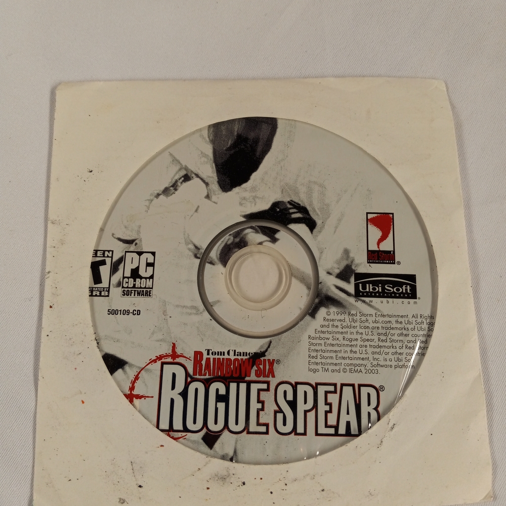 Tom Clancy's Rainbow Six Rogue Spear PC Game Disc